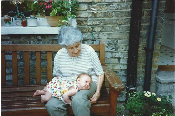 July 1994 with baby Rebecca (Joanne's oldest child)