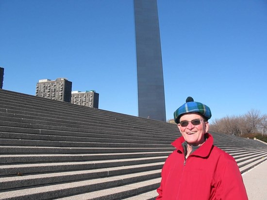 John at the St Louis Arch