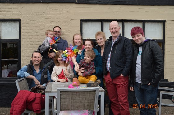Family photo ester 2015, after a fantastic lunch - great memory of our family together