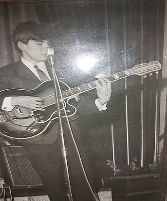 Young Bern on Guitar
