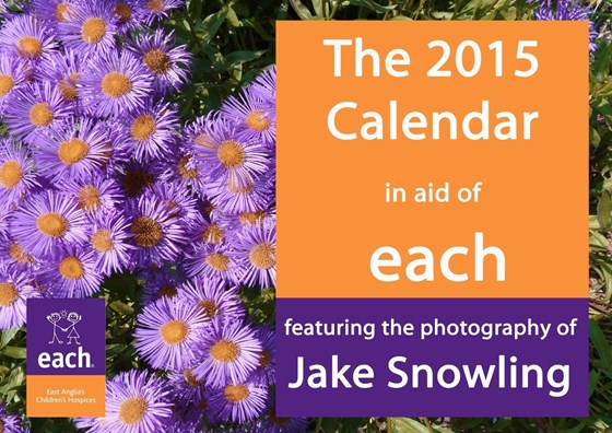 Charity calendar with Jake's photo's chosen by Lisa Gates.