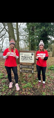 Sophie and I raised £1000 for The Brain Cancer Charity. We did a 4mile walk around Redgrave.