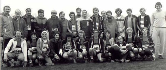 Bungay Black Dog Running Club members early 1980's