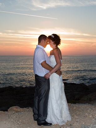 Wedding sunset
