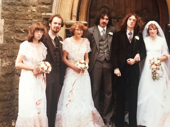 Dave as Usher at my wedding 1980
