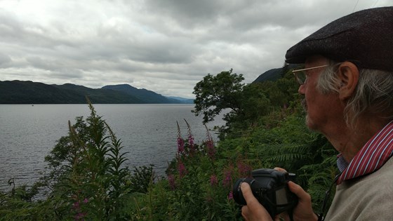 Looking for the phenomenon which is known as Nessie. view across Loch Ness