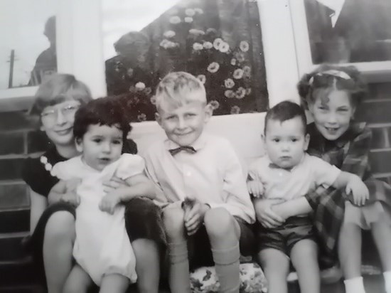 Paul with his cousins 
