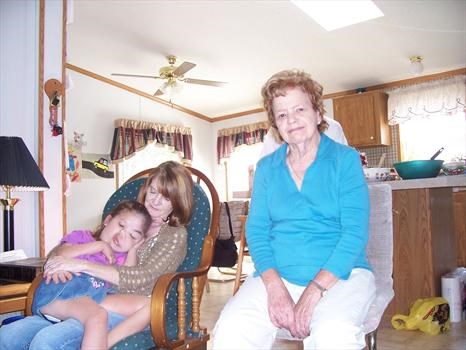 Mom, Debbie and Taylor on her 9th birthday