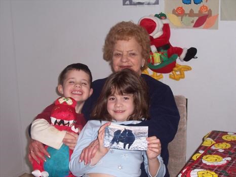 Mom, Kelsey, Kaden Christmas '06