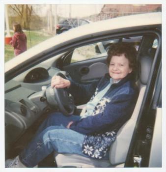 Mom and her new car