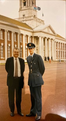 Dad and I RAF Cranwell Grad