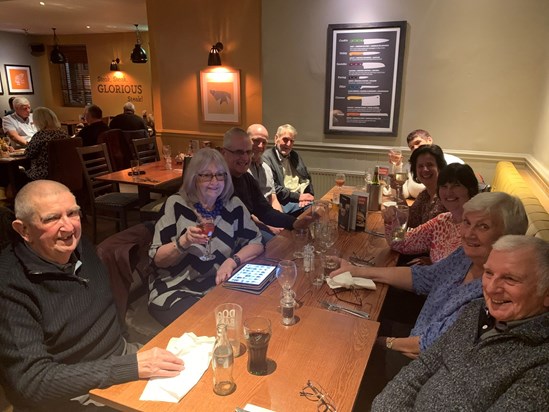 E29AE2BC 3C9E 4092 B9BE 199A2C180B8C. Last time we all met for annual anniversary meal - Jan 2020(just pre Lockdown)