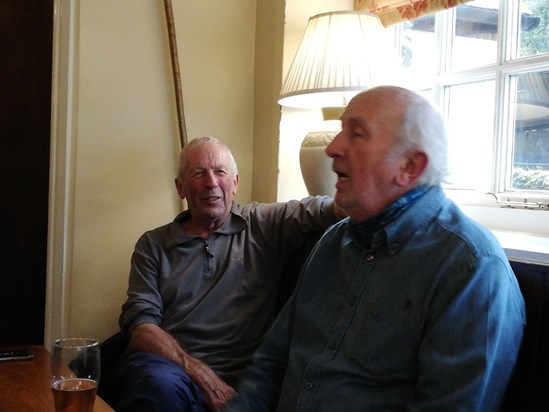 Alan and Peter at The Bridge Buttermere 2018