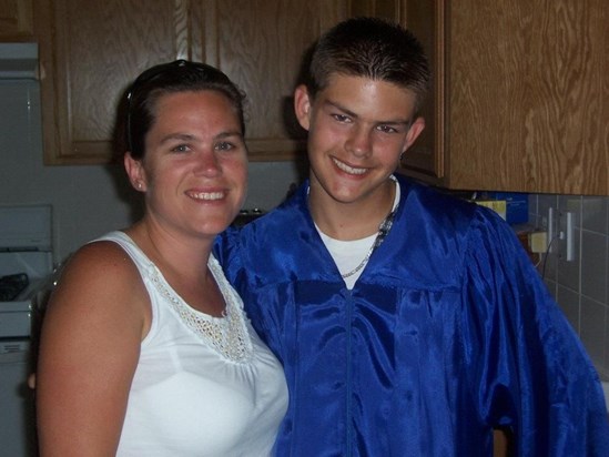 Doug and his Mom Christina night of his 8th grade graduation