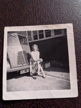 Sheila in the NAAFI at camp approx 1961