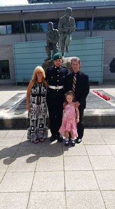 Kieran's passing out parade, proud pops 