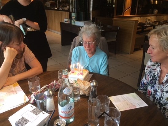 At Prezzo's celebrating her 91st
