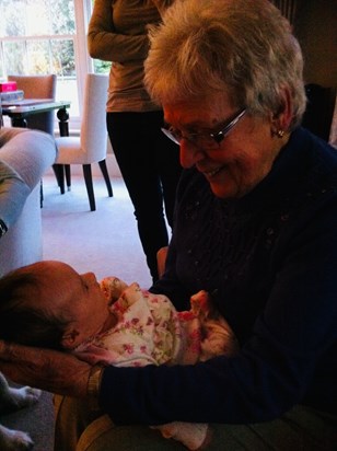 Eileen with Lilia - I think great great niece