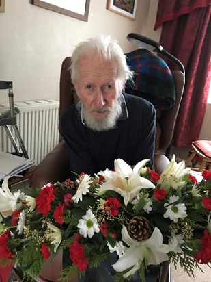 Dad 24th December 2014 Flowers for Mum & Chris Grave 