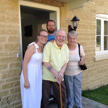In Wooton, Oxfordshire visiting his Granddaughter, Sara and her Husband, Gary.