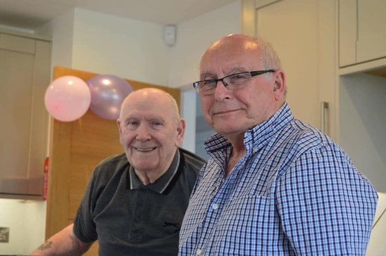 Frank and Tony, celebrating his daughter Julies 60th Birthday in Cornwall. 