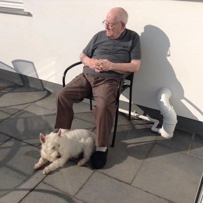 Ollie Dog and Grandad, they were always together 