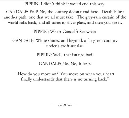 Lord of the rings excerpt