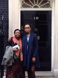 Efua Dorkenoo after a meeting with the British Prime Minister
