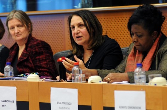 Efua Dorkenoo at the European Parliament