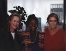 Efua with Merly Streep and Gloria Steinem after receiving Equality Now’s international human ri