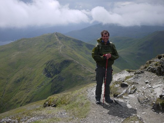 Rob on top of Ben Lawyers, one of the highest Mountains in Scotland. Turned out to be a 12 hour day with 7 Munro bagged