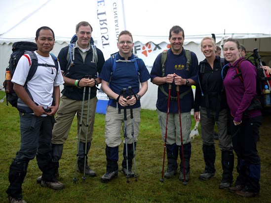 Rob and team just about to leave on the Cateran Yomp trail