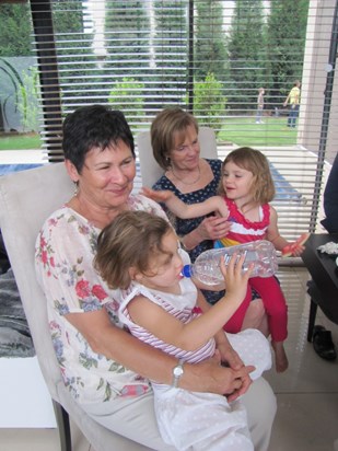 2012 At Melanie´s birthday with Chrisna and granddaughter