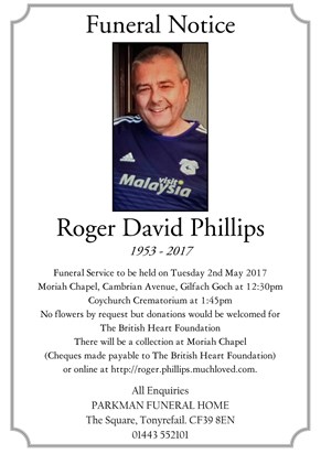 Roger David Phillips - Notice
