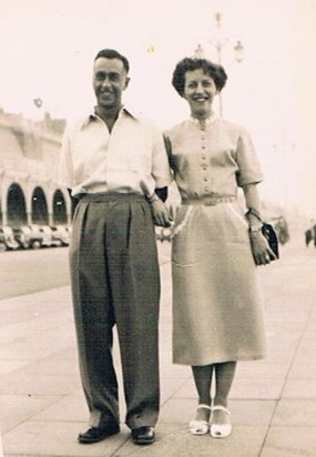 Happy young couple. Brighton 1952.