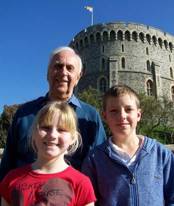 On a day trip to Windsor Castle with Corey and Leah.