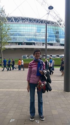 Haz big day out at Wembley..