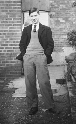 Aged about 17 outside childhood home in Clowne, Derbyshire