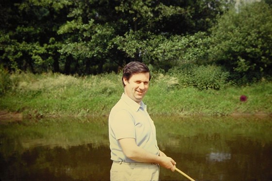 Fishing at Frensham, 1971