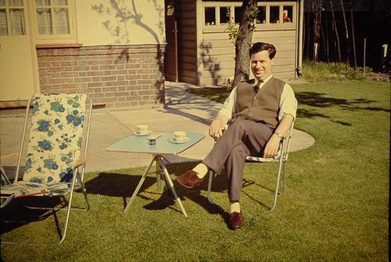 In the garden at Elmfield Avenue, 1966