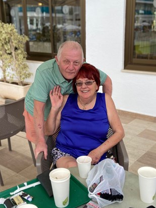 When we was all in Benidorm 2023 love you and will miss your laugh  xx