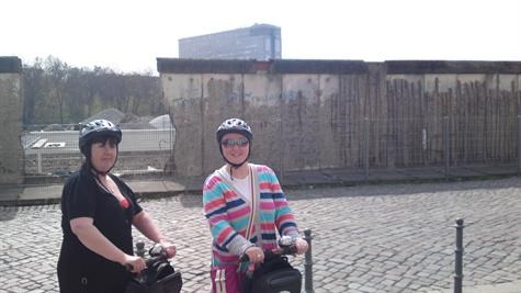 mum & me at the Berlin wall