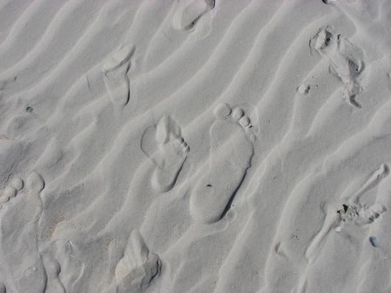 John & Giovanni's footprints