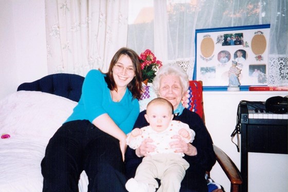 Nana, Granddaughter Clare & Great-Granddaughter Morgan