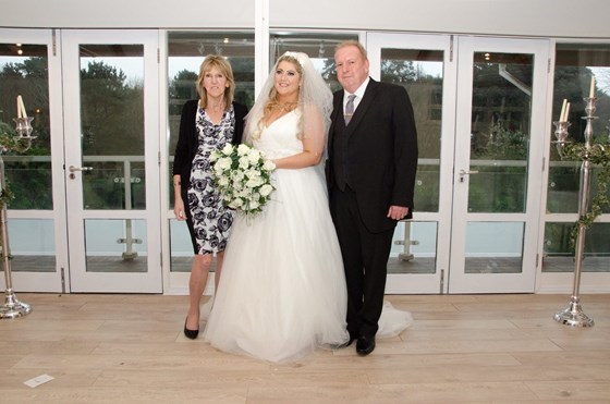 At my wedding, with June and Kevan x x x