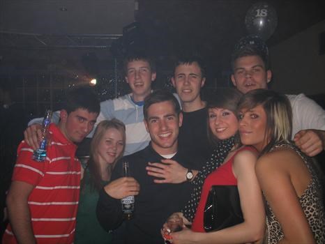 At his 18th with friends from Schuh 