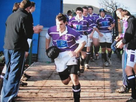 Leading the team onto the 1st XV pitch at CSGS