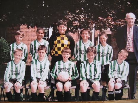 Hurst FC with Mr Whatley