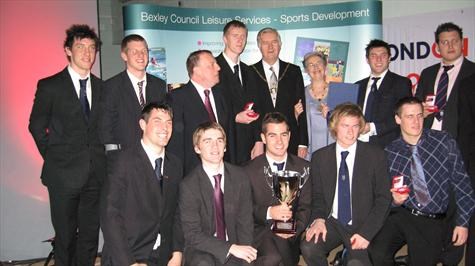 The boys with the Mayor of Bexley