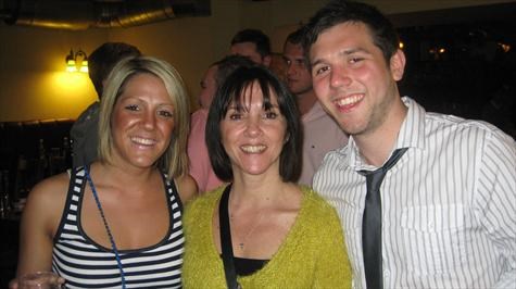 Jamie, Sue and Claire Cutler at Old Seds evening